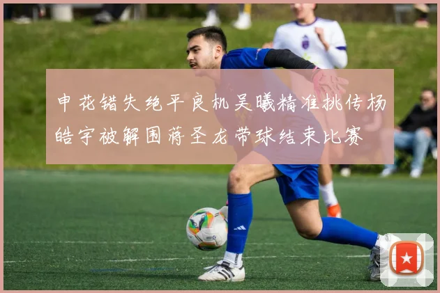 申花错失绝平良机吴曦精准挑传杨皓宇被解围蒋圣龙带球结束比赛